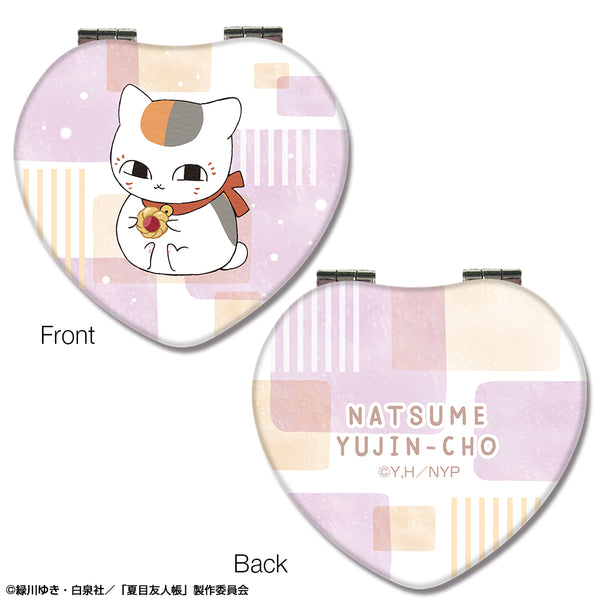 『夏目友人帳』ハート型コンパクトミラー デザイン02(ニャンコ先生/B)
