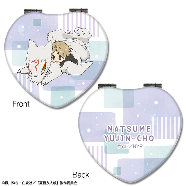 『夏目友人帳』ハート型コンパクトミラー デザイン04(夏目貴志&斑)