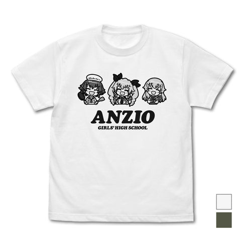 『ガールズ&パンツァー 最終章』アンツィオ高校 Tシャツ/WHITE