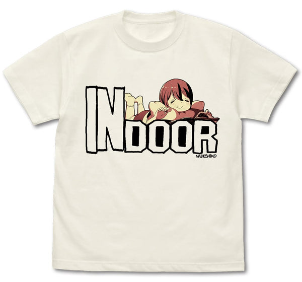 『ゆるキャン△ 』INDOORなでしこ Tシャツ / VANILLA WHITE