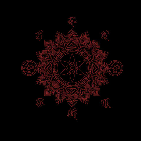 『NARUTO-ナルト- 疾風伝』万華鏡写輪眼 Tシャツ