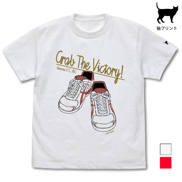 『ハイキュー!! TO THE TOP』孤爪研磨シューズ Tシャツ WHITE