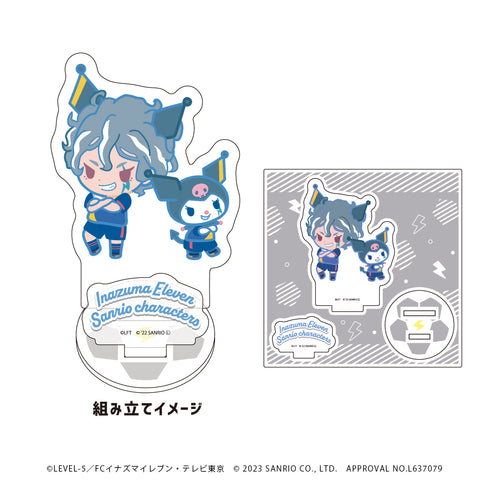 『イナズマイレブン×サンリオキャラクターズ』アクリルフィギュアプレート 06/吉良ヒロト×クロミ(ミニキャライラスト)