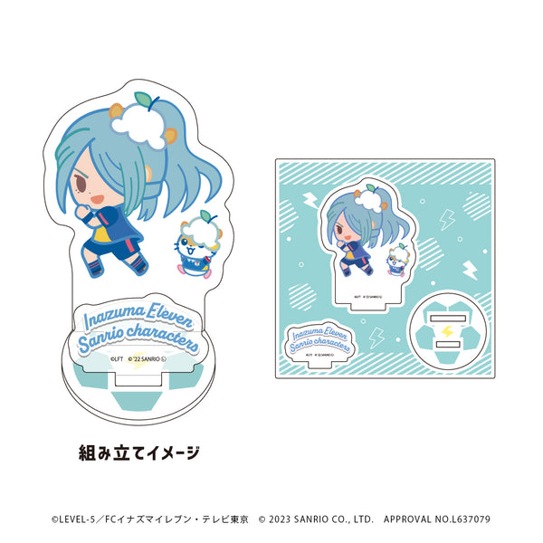 『イナズマイレブン×サンリオキャラクターズ』アクリルフィギュアプレート 10/風丸一郎太×コロコロクリリン(ミニキャライラスト)