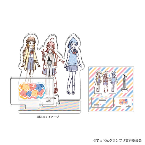 『てっぺんっ!!!!!!!!!!!!!!!』アクリルフィギュアプレート 01/ヤングワイワイ(グラフアートイラスト)