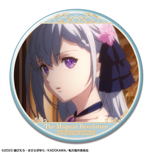 『転生王女と天才令嬢の魔法革命』缶バッジ デザイン10(ユフィリア・マゼンタ/A)
