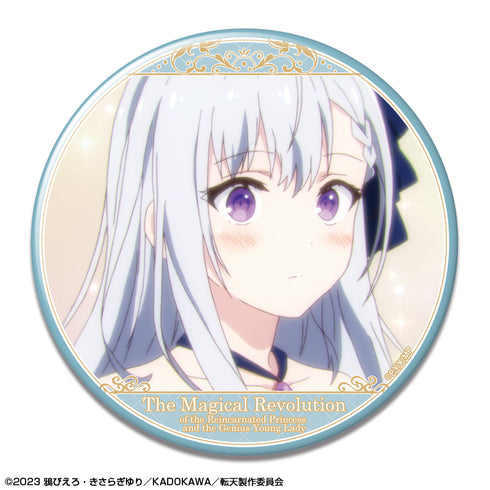 『転生王女と天才令嬢の魔法革命』缶バッジ デザイン11(ユフィリア・マゼンタ/B)