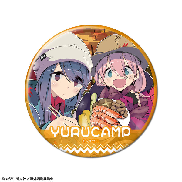 『ゆるキャン△』缶バッジ デザイン09(各務原なでしこ&志摩リン/B)