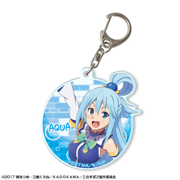 『この素晴らしい世界に祝福を!2』アクリルキーホルダー デザイン02(アクア/B)