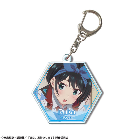 『彼女、お借りします』アクリルキーホルダー デザイン08(更科瑠夏/B)