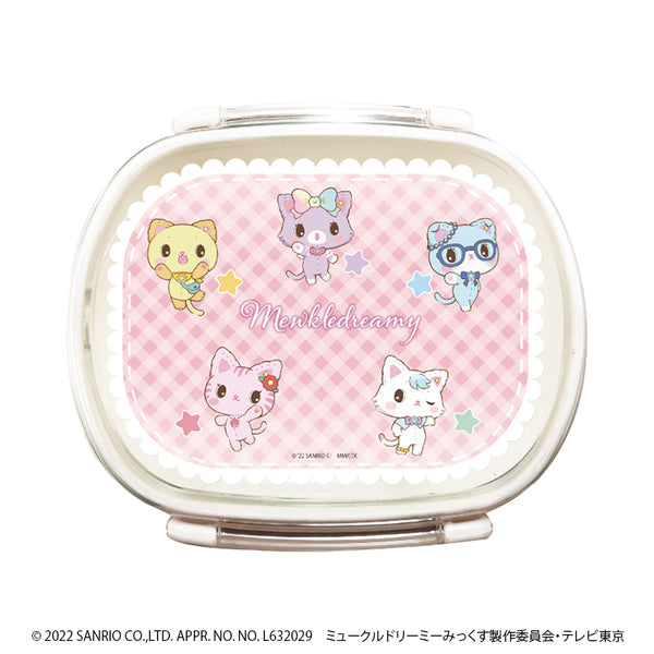 『ミュークルドリーミー みっくす!』キャラランチボックス 01/ピンクチェックデザイン
