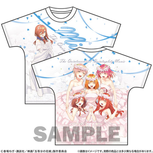 『映画 五等分の花嫁』フルグラフィックTシャツ エンディングVer. 中野三玖 L