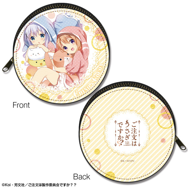 『ご注文はうさぎですか??』まるっとレザーケース デザイン05(ココア&チノ/パジャマVer.)