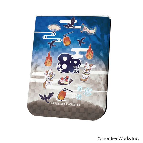 "8P" Leather Sticky Note Book 02 / Motif Design B: Hyakki Yagyo Part 2 Ver. (Graph Art)