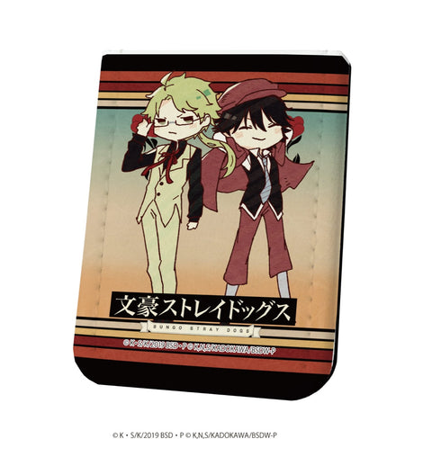 "Literary Masters: Stray Dogs" Leather Sticky Note Book 16 / Kunikida Doppo & Edogawa Ranpo (Retro Art)