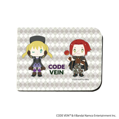 『CODE VEIN』レザーフセンブック 01/ミア・カルンシュタイン&ヤクモ・シノノメ(ミニキャライラスト)