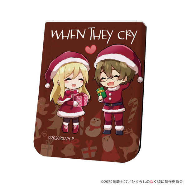 『ひぐらしのなく頃に 卒』レザーフセンブック 13/鷹野三四&富竹ジロウ クリスマスver.(ミニキャラ)