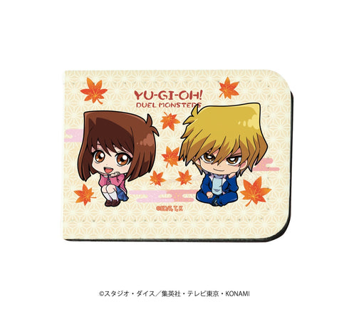 『遊☆戯☆王デュエルモンスターズ』レザーフセンブック 17/ 城之内克也&真崎杏子 紅葉ver. (ミニキャラ)