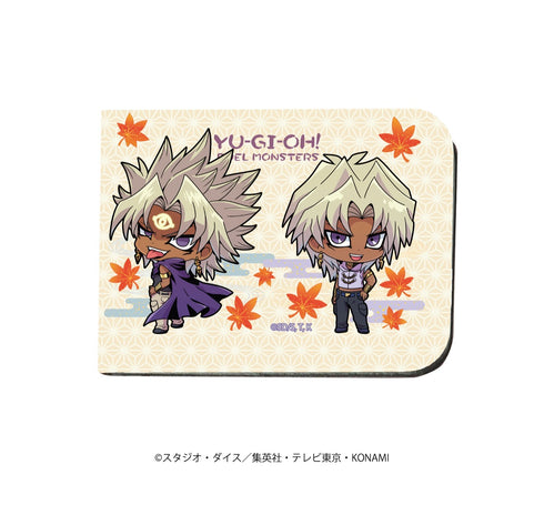 『遊☆戯☆王デュエルモンスターズ』レザーフセンブック 19/ マリク・イシュタール&闇マリク 紅葉ver. (ミニキャラ)