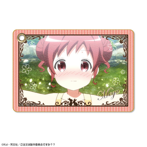 『ご注文はうさぎですか??』 レザーパスケース デザイン07(メグ)