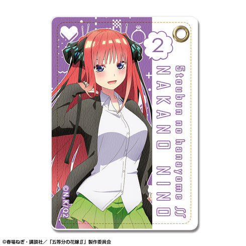 『五等分の花嫁∬』レザーパスケース デザイン02(中野二乃)