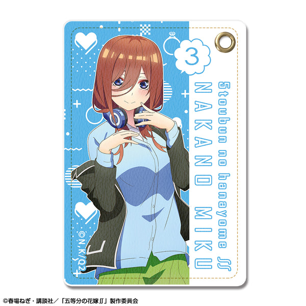 『五等分の花嫁∬』レザーパスケース デザイン03(中野三玖)