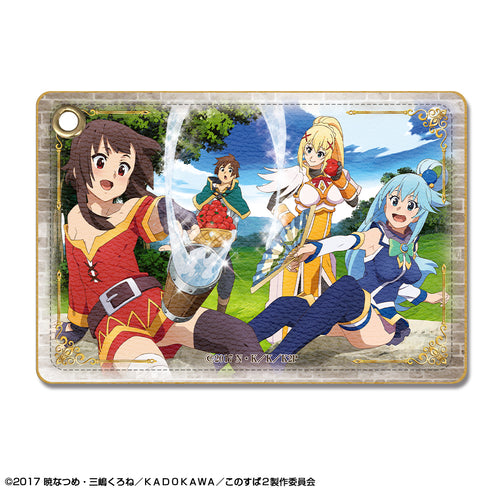 『この素晴らしい世界に祝福を!2』レザーパスケース デザイン04(集合/B)