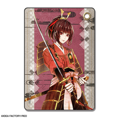 『ビルシャナ戦姫 ~源平飛花夢想~』レザーパスケース デザイン01(遮那王)