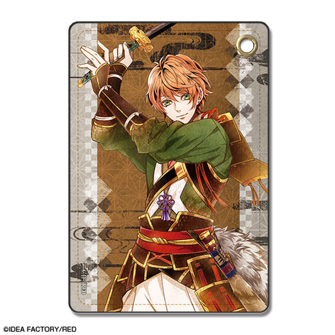 『ビルシャナ戦姫 ~源平飛花夢想~』レザーパスケース デザイン10(佐々木高綱)