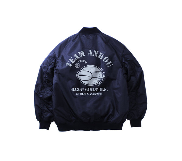 『ガールズ&パンツァー 最終章』あんこうチーム MA-1ジャケット NAVY