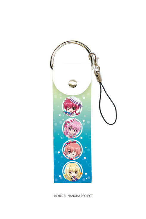 『魔法少女リリカルなのは』ビッグレザーストラップ 02/アミティエ&キリエ&イリス&ユーリ マリンver.(ミニキャラ)