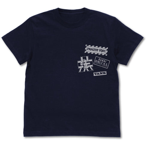 『ガールズ&パンツァー 最終章』大洗女子学園 ポケットTシャツ/NAVY