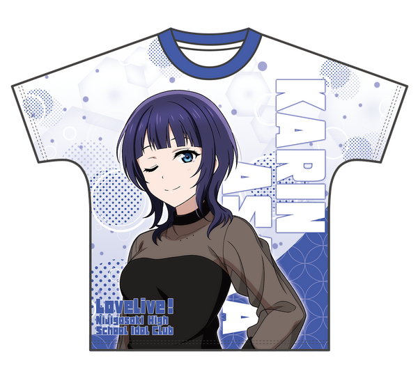 『ラブライブ!虹ヶ咲学園スクールアイドル同好会』フルグラフィックTシャツ/夏服 朝香果林