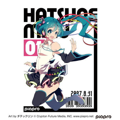 『初音ミク』初音ミク フルカラーTシャツ チテックリン Ver. WHITE