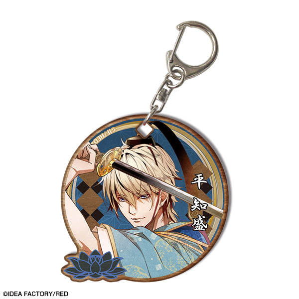 『ビルシャナ戦姫 ~源平飛花夢想~』木製キーホルダー デザイン03(平知盛)