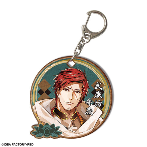 『ビルシャナ戦姫 ~源平飛花夢想~』木製キーホルダー デザイン05(武蔵坊弁慶)