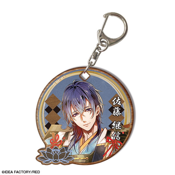 『ビルシャナ戦姫 ~源平飛花夢想~』木製キーホルダー デザイン08(佐藤継信)