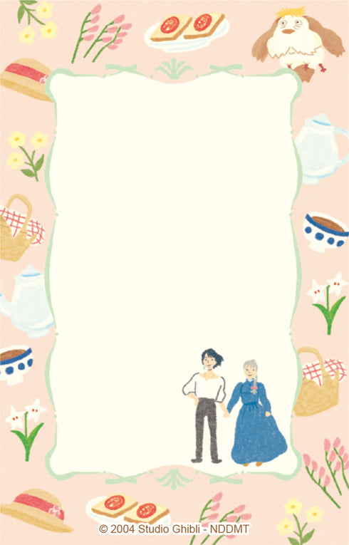 『ジブリ』ハウルの動く城 ミニレター BREAK TIME flower