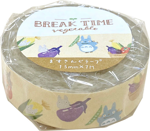 『ジブリ』となりのトトロ ますきんぐテープ BREAK TIME vegetable