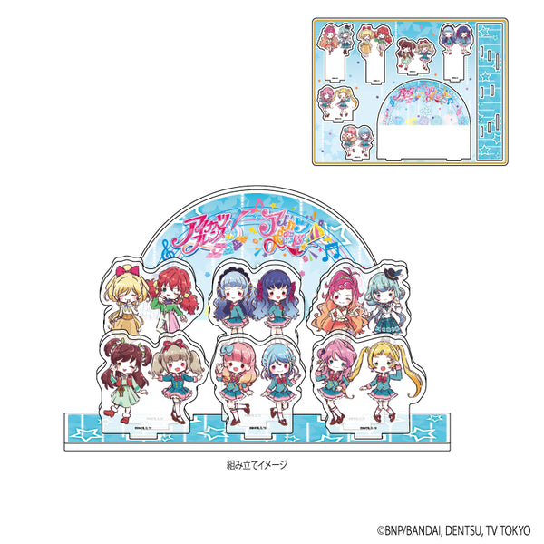 『アイカツフレンズ!&アイカツオンパレード!』アクリルジオラマ 01/集合デザイン(グラフアートイラスト)