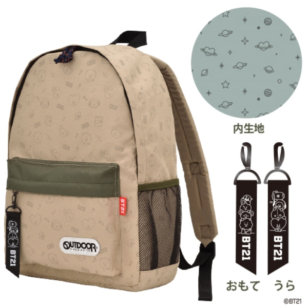デイバッグ BT21 OUTDOOR アウトドア リュック BT21』デイパック (OUTDOOR) – Anime Store JP（アニメストア.JP）