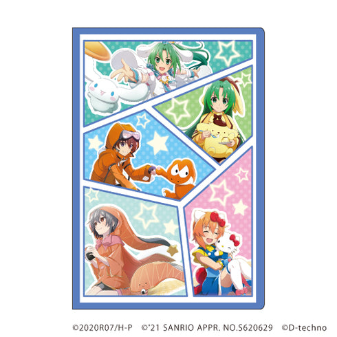 『ひぐらしのなく頃に命 × サンリオキャラクターズ』プレミアムポストカードホルダー 01 / 等身&ミニキャラ