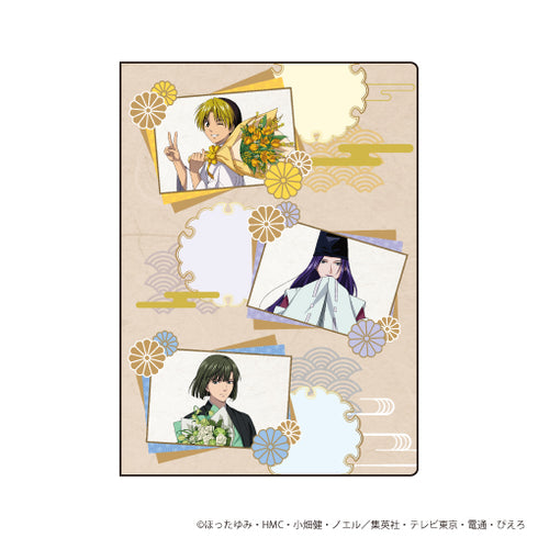『ヒカルの碁』プレミアムポストカードホルダー 01/進藤ヒカル&藤原佐為&塔矢アキラ 周年ver.(描き下ろし)