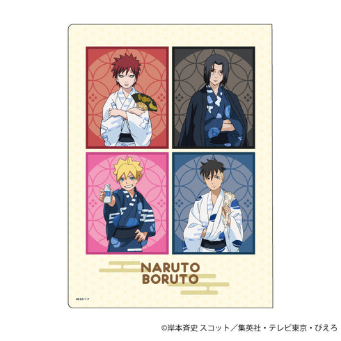 『NARUTO&BORUTO』プレミアムポストカードホルダー 01/コマ割りデザイン 温泉ver.(描き下ろし)