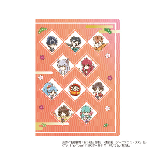 「幽☆遊☆白書」プレミアムポストカードホルダー01/お正月ver. コマ割りデザイン(グラフアート)