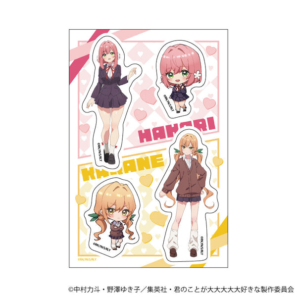 『君のことが大大大大大好きな100人の彼女』PETANTシール 01/花園 羽香里&院田 唐音(公式&描き起こしイラスト)