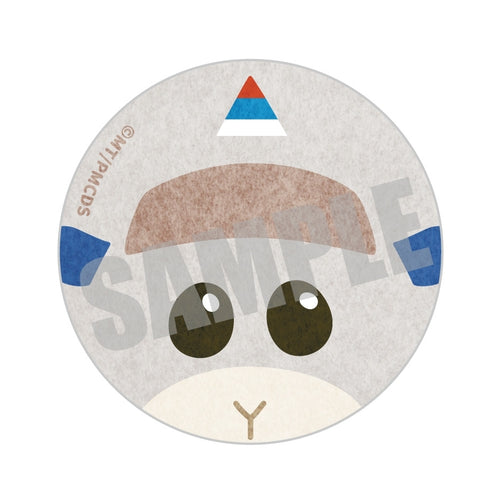 『PUI PUI モルカー DRIVING SCHOOL』ぬいぐるみ缶バッジ ペーター