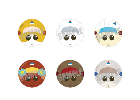 『PUI PUI モルカー DRIVING SCHOOL』ぬいぐるみ缶バッジ ペーター