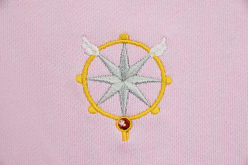 『カードキャプターさくら クリアカード編』刺繍パーカー 夢の鍵 / Pink