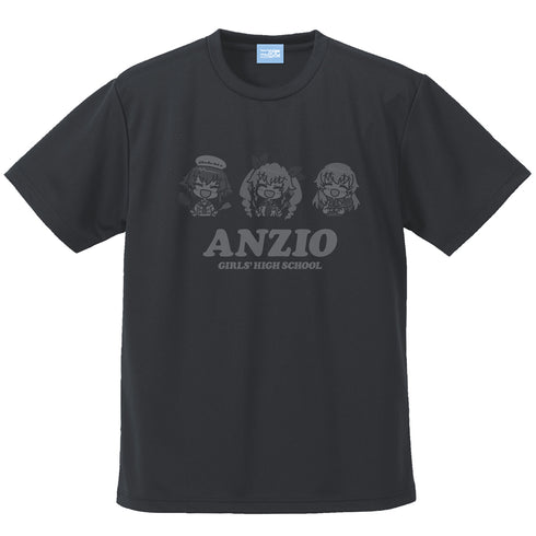 『ガールズ&パンツァー 最終章』アンツィオ高校 ドライTシャツ GUNMETAL